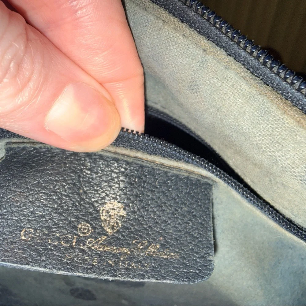 Vintage Gucci Navy Boston - Picture 6 of 16